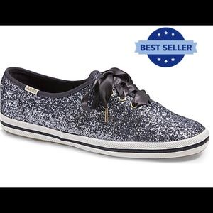 Keds X Kate Spade NY Champion Glitter Pewter